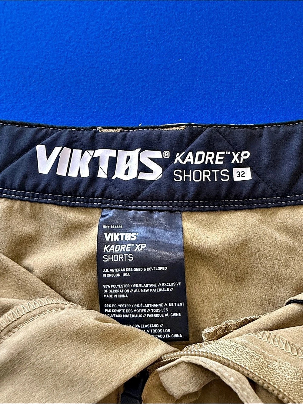 Viktos Kadre XP Shorts Cargo Shorts in Tan Waist 32 Like New